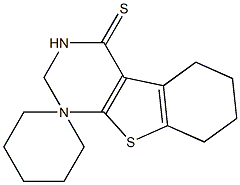 2,3,5,6,7,8-hexahydrospiro([1]benzothieno[2,3-d]pyrimidine-1,2'-cyclohexane)-4(1H)-thione 구조식 이미지