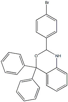 2-(4-bromophenyl)-4,4-diphenyl-1,4-dihydro-2H-3,1-benzoxazine Structure