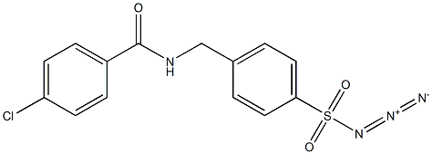 4-{[(4-chlorobenzoyl)amino]methyl}benzenesulfonyl azide Structure