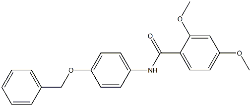 N-[4-(benzyloxy)phenyl]-2,4-dimethoxybenzamide 구조식 이미지