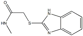 2-(1H-benzimidazol-2-ylsulfanyl)-N-methylacetamide 구조식 이미지