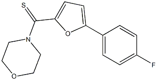 4-{[5-(4-fluorophenyl)-2-furyl]carbothioyl}morpholine Structure