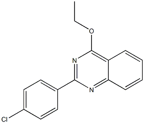 2-(4-chlorophenyl)-4-(ethyloxy)quinazoline 구조식 이미지