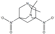 5,7-bisnitro-2,2-dimethyl-1,3-diazatricyclo[3.3.1.1~3,7~]decane 구조식 이미지