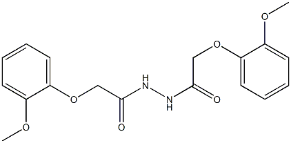 2-(2-methoxyphenoxy)-N'-[(2-methoxyphenoxy)acetyl]acetohydrazide 구조식 이미지