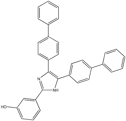 3-(4,5-di[1,1'-biphenyl]-4-yl-1H-imidazol-2-yl)phenol Structure