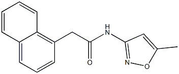 N-(5-methyl-3-isoxazolyl)-2-(1-naphthyl)acetamide 구조식 이미지