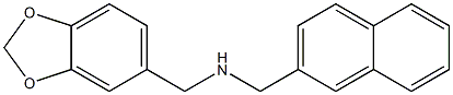 N-(1,3-benzodioxol-5-ylmethyl)(2-naphthyl)methanamine 구조식 이미지