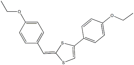 2-(4-ethoxybenzylidene)-4-(4-ethoxyphenyl)-1,3-dithiole Structure