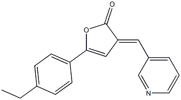 5-(4-ethylphenyl)-3-(3-pyridinylmethylene)-2(3H)-furanone 구조식 이미지