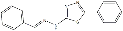 benzaldehyde (5-phenyl-1,3,4-thiadiazol-2-yl)hydrazone 구조식 이미지