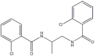 2-chloro-N-{2-[(2-chlorobenzoyl)amino]-1-methylethyl}benzamide 구조식 이미지