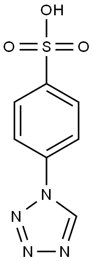 4-(1H-tetraazol-1-yl)benzenesulfonic acid 구조식 이미지