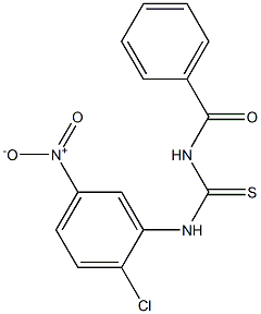 N-benzoyl-N'-{2-chloro-5-nitrophenyl}thiourea 구조식 이미지