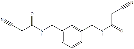 2-cyano-N-(3-{[(cyanoacetyl)amino]methyl}benzyl)acetamide Structure