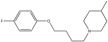 1-[4-(4-fluorophenoxy)butyl]-4-methylpiperidine 구조식 이미지