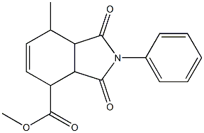 methyl 7-methyl-1,3-dioxo-2-phenyl-2,3,3a,4,7,7a-hexahydro-1H-isoindole-4-carboxylate 구조식 이미지