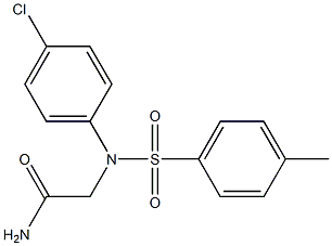 2-{4-chloro[(4-methylphenyl)sulfonyl]anilino}acetamide Structure