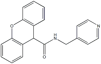 N-(4-pyridinylmethyl)-9H-xanthene-9-carboxamide 구조식 이미지