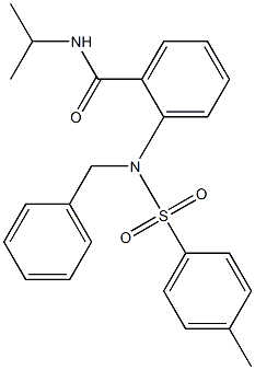 2-{benzyl[(4-methylphenyl)sulfonyl]amino}-N-isopropylbenzamide 구조식 이미지