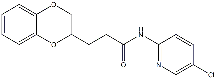 N-(5-chloro-2-pyridinyl)-3-(2,3-dihydro-1,4-benzodioxin-2-yl)propanamide Structure