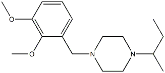 1-sec-butyl-4-(2,3-dimethoxybenzyl)piperazine Structure