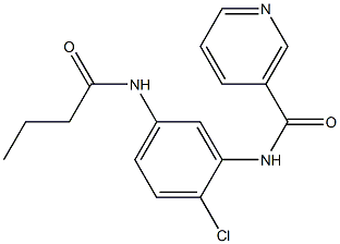 N-[5-(butyrylamino)-2-chlorophenyl]nicotinamide 구조식 이미지