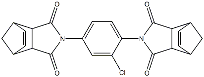 4-[2-chloro-4-(3,5-dioxo-4-azatricyclo[5.2.1.0~2,6~]dec-8-en-4-yl)phenyl]-4-azatricyclo[5.2.1.0~2,6~]dec-8-ene-3,5-dione Structure