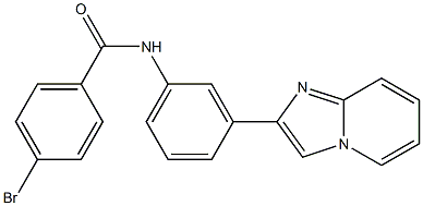 4-bromo-N-(3-imidazo[1,2-a]pyridin-2-ylphenyl)benzamide Structure