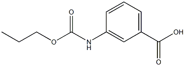 3-[(propoxycarbonyl)amino]benzoic acid Structure