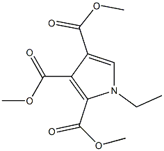 trimethyl 1-ethyl-1H-pyrrole-2,3,4-tricarboxylate 구조식 이미지