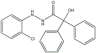 N'-(2-chlorophenyl)-2-hydroxy-2,2-diphenylacetohydrazide Structure