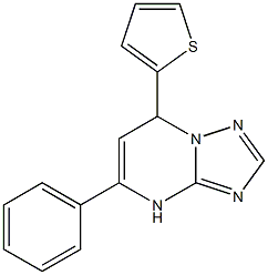 5-phenyl-7-(2-thienyl)-4,7-dihydro[1,2,4]triazolo[1,5-a]pyrimidine 구조식 이미지