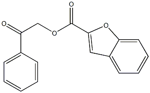 2-oxo-2-phenylethyl 1-benzofuran-2-carboxylate 구조식 이미지