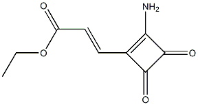 ethyl 3-(2-amino-3,4-dioxo-1-cyclobuten-1-yl)acrylate Structure