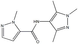 1-methyl-N-(1,3,5-trimethyl-1H-pyrazol-4-yl)-1H-pyrazole-5-carboxamide 구조식 이미지