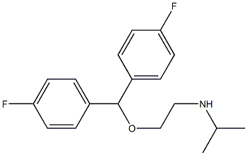 N-{2-[bis(4-fluorophenyl)methoxy]ethyl}-N-isopropylamine 구조식 이미지