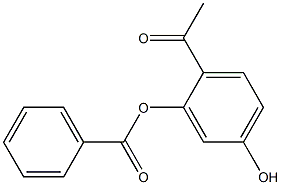 2-acetyl-5-hydroxyphenyl benzoate 구조식 이미지