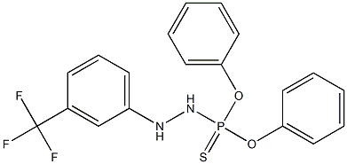 O,O-diphenyl N'-[3-(trifluoromethyl)phenyl]hydrazidothiophosphate 구조식 이미지