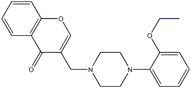 3-{[4-(2-ethoxyphenyl)-1-piperazinyl]methyl}-4H-chromen-4-one 구조식 이미지