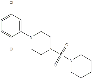 1-(2,5-dichlorophenyl)-4-(1-piperidinylsulfonyl)piperazine 구조식 이미지