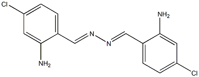 2-amino-4-chlorobenzaldehyde (2-amino-4-chlorobenzylidene)hydrazone 구조식 이미지
