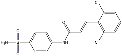 N-[4-(aminosulfonyl)phenyl]-3-(2,6-dichlorophenyl)acrylamide Structure