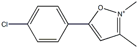5-(4-chlorophenyl)-2,3-dimethylisoxazol-2-ium Structure