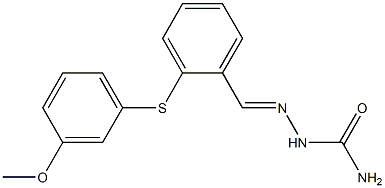 2-[(3-methoxyphenyl)sulfanyl]benzaldehyde semicarbazone Structure