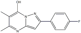 2-(4-fluorophenyl)-5,6-dimethylpyrazolo[1,5-a]pyrimidin-7-ol Structure