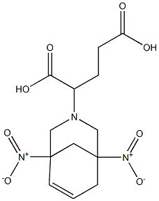 2-{1,5-bisnitro-3-azabicyclo[3.3.1]non-6-en-3-yl}pentanedioic acid Structure