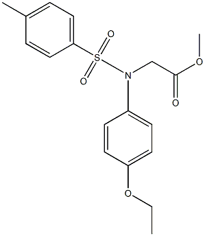 methyl {4-ethoxy[(4-methylphenyl)sulfonyl]anilino}acetate Structure