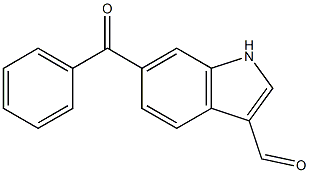 6-benzoyl-1H-indole-3-carbaldehyde Structure