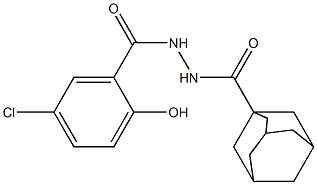 N'-(5-chloro-2-hydroxybenzoyl)-1-adamantanecarbohydrazide Structure